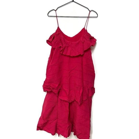 NWT Club Monaco Tiered Maxi Dress w Belt Sleeveless Scoop Neck Sun Dress Pink 0 - Picture 3 of 13